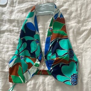 Cult Gaia Diem Floral Print Top